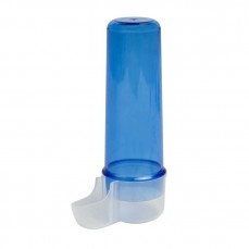 2GR - Abreuvoir Fontaine Long luxe avec Base Transparente pour Barreaux Verticaux - 105 ml - bleu